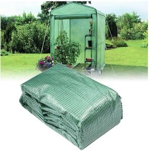 56x56x76Inch PE Cover for Walk-in Greenhouse with Roll-Up Zip Panel Door